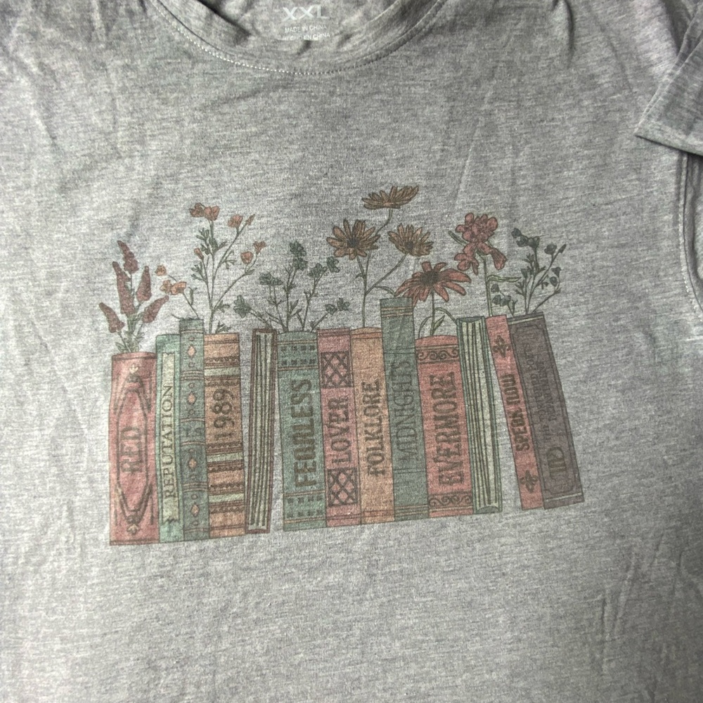 Calling All Swifties!  Album Names on Books with Flowers